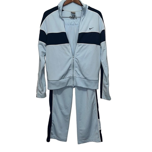 Nike Pants & Jumpsuits Vintage Nike Light Blue Pants Jacket